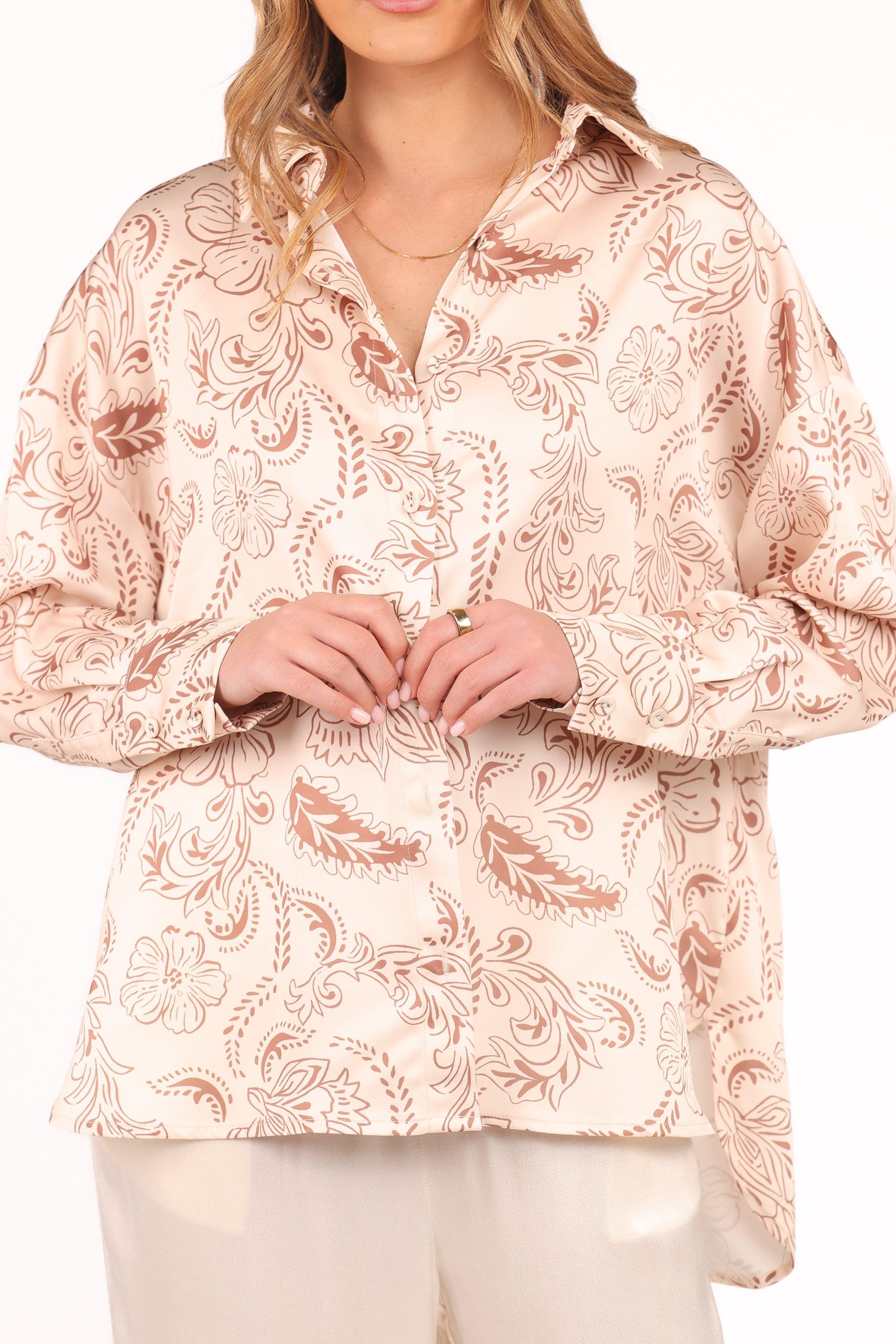 Rosalie Shirt - Brown Paisley - Image 7