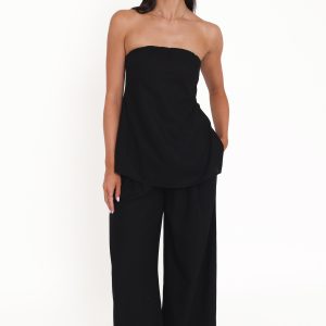 Rosemarie Strapless Top - Black