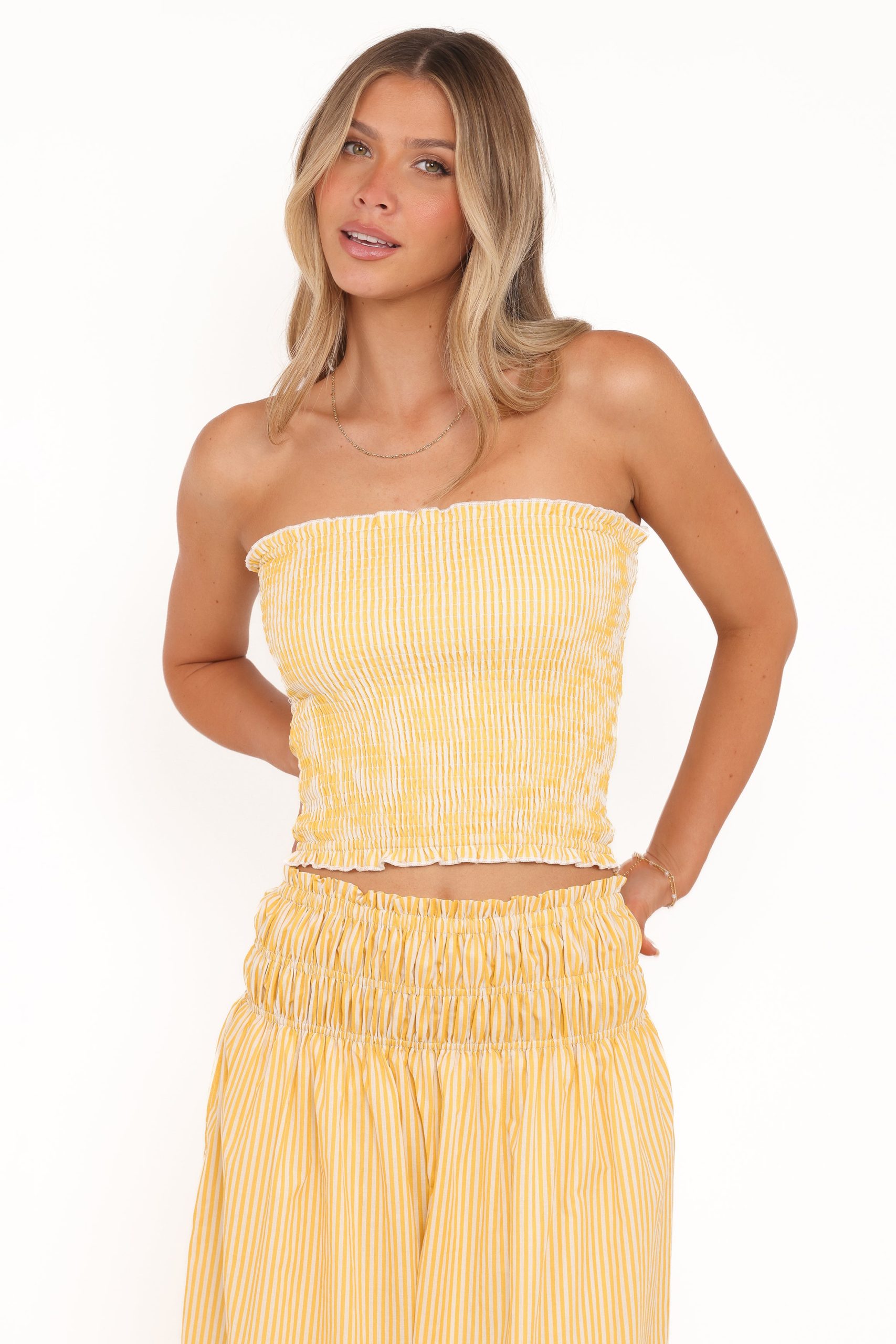 Salome Strapless Top - Mango Stripe - Image 3