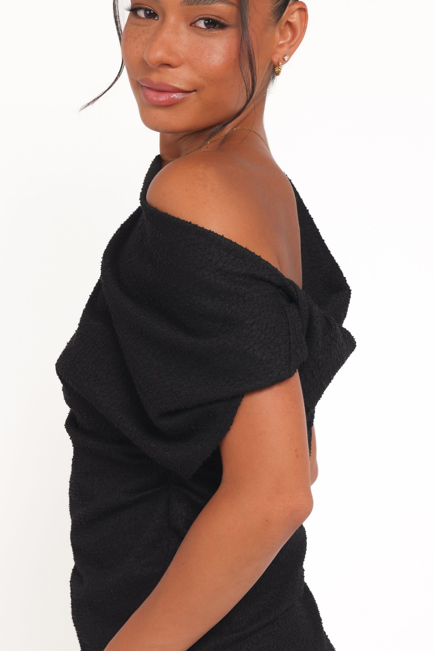 Selma Knit Top - Black - Image 3