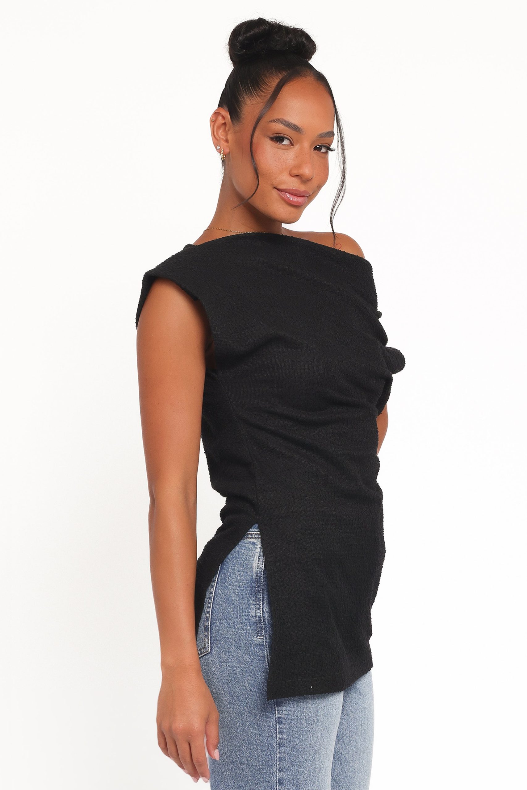 Selma Knit Top - Black - Image 4