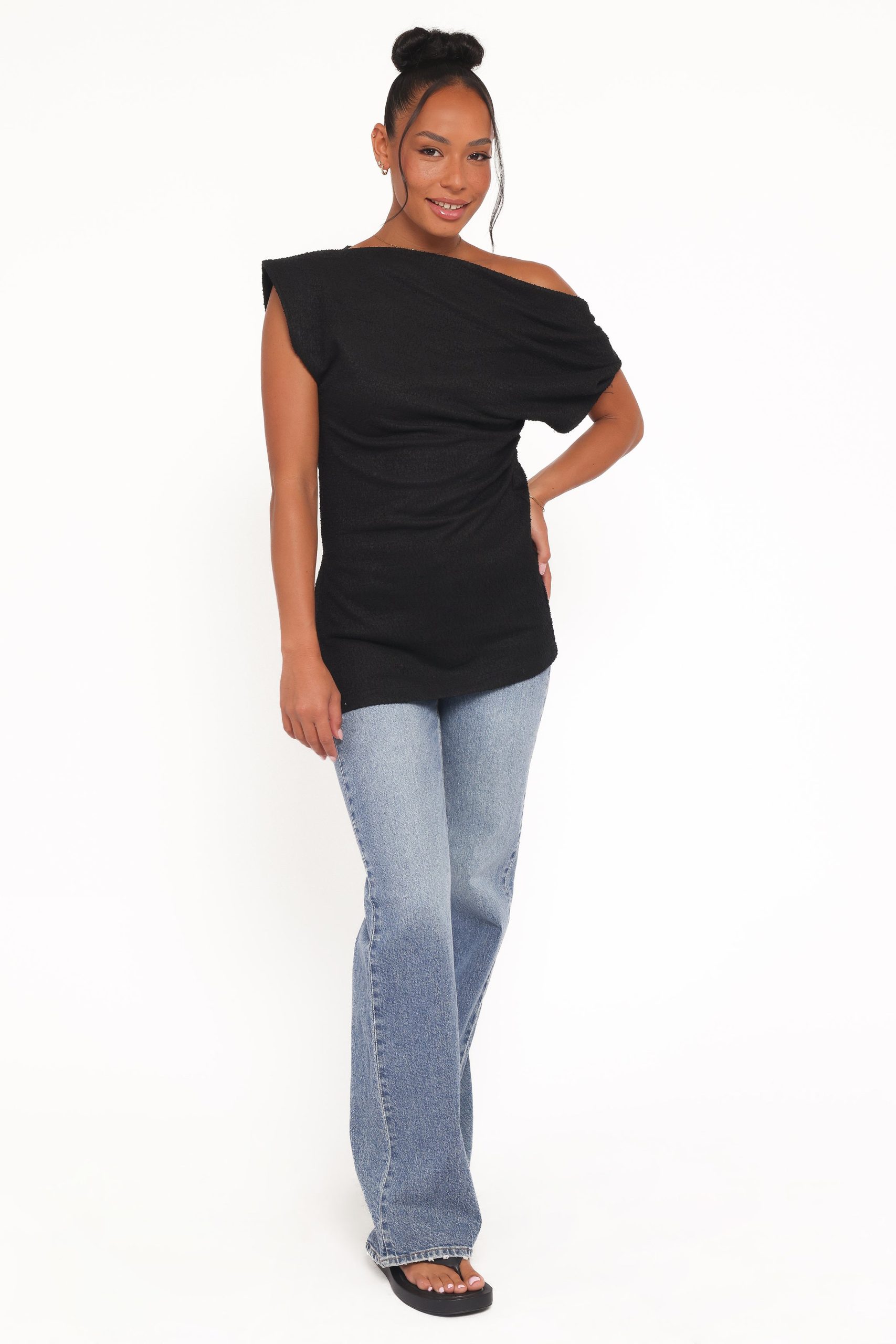 Selma Knit Top - Black - Image 7