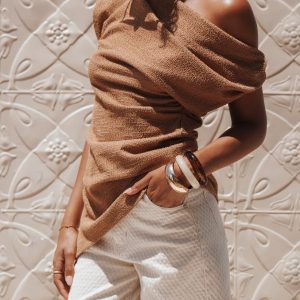 Selma Knit Top - Brown