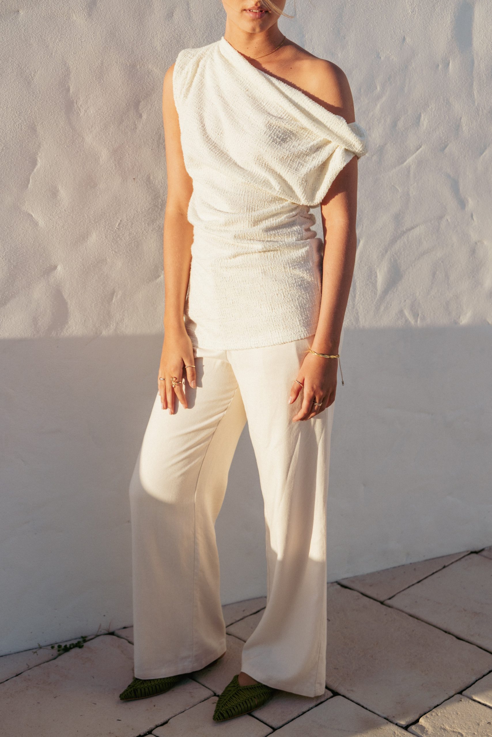 Selma Knit Top - Cream - Image 8
