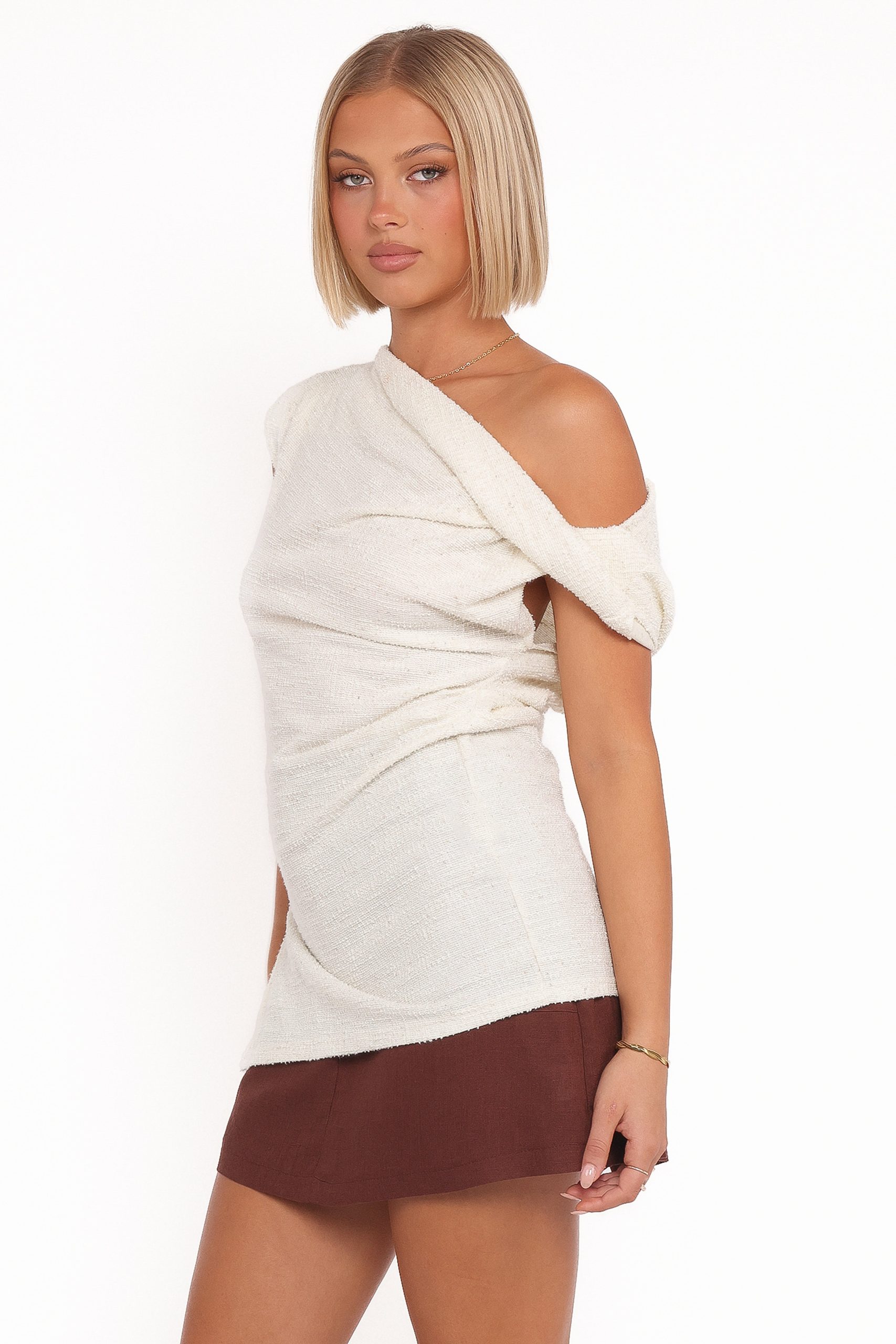 Selma Knit Top - Cream - Image 5
