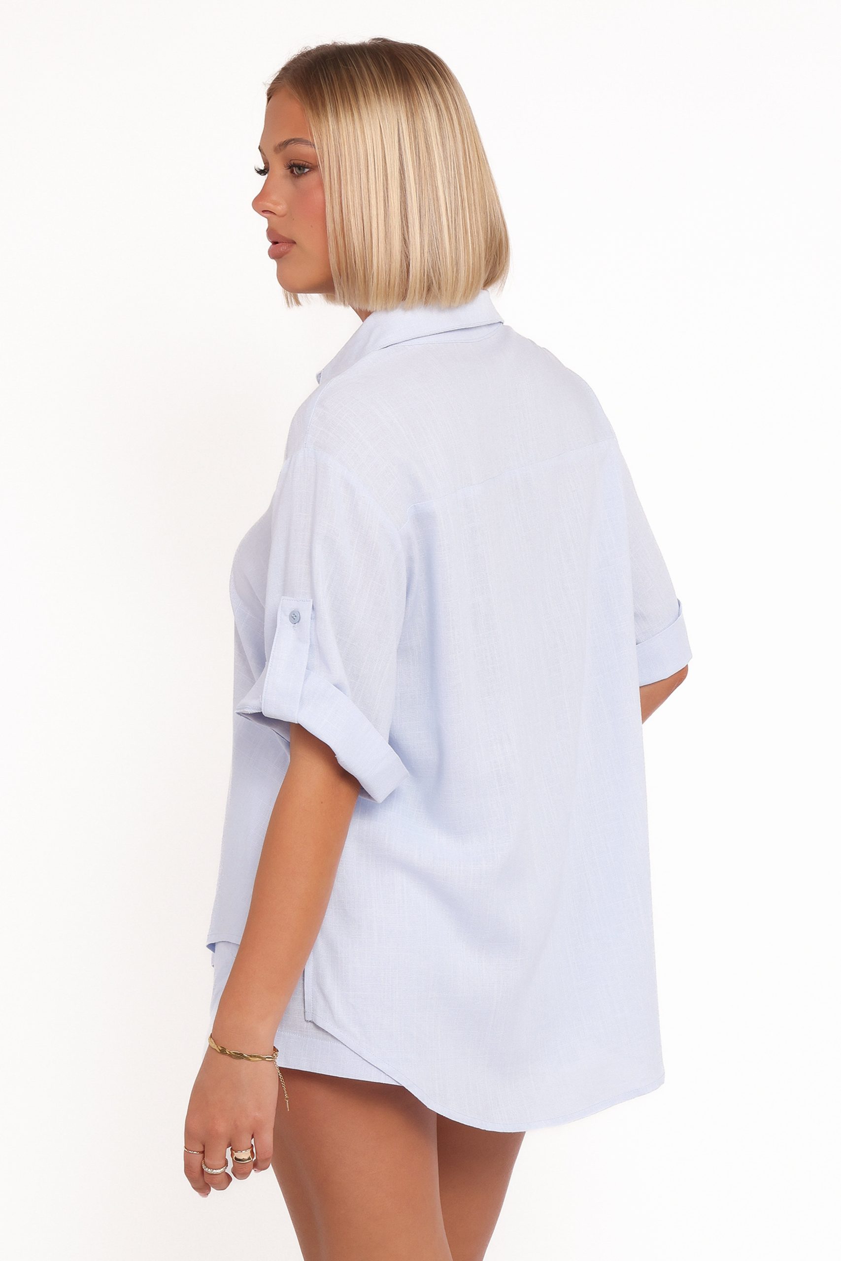 Shelley Short Sleeve Shirt - Pale Blue - Image 4