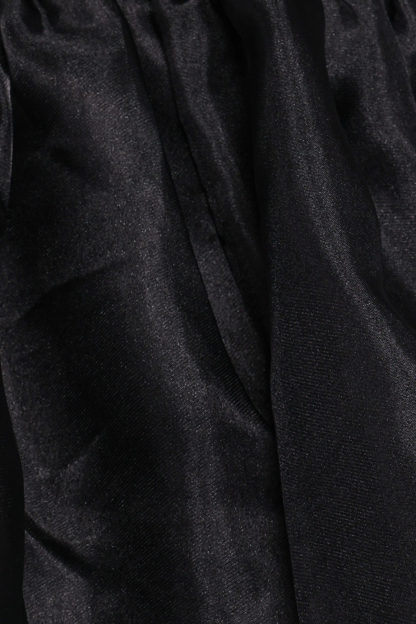 Solenne Puff Sleeve Peplum Organza Top - Black - Image 7