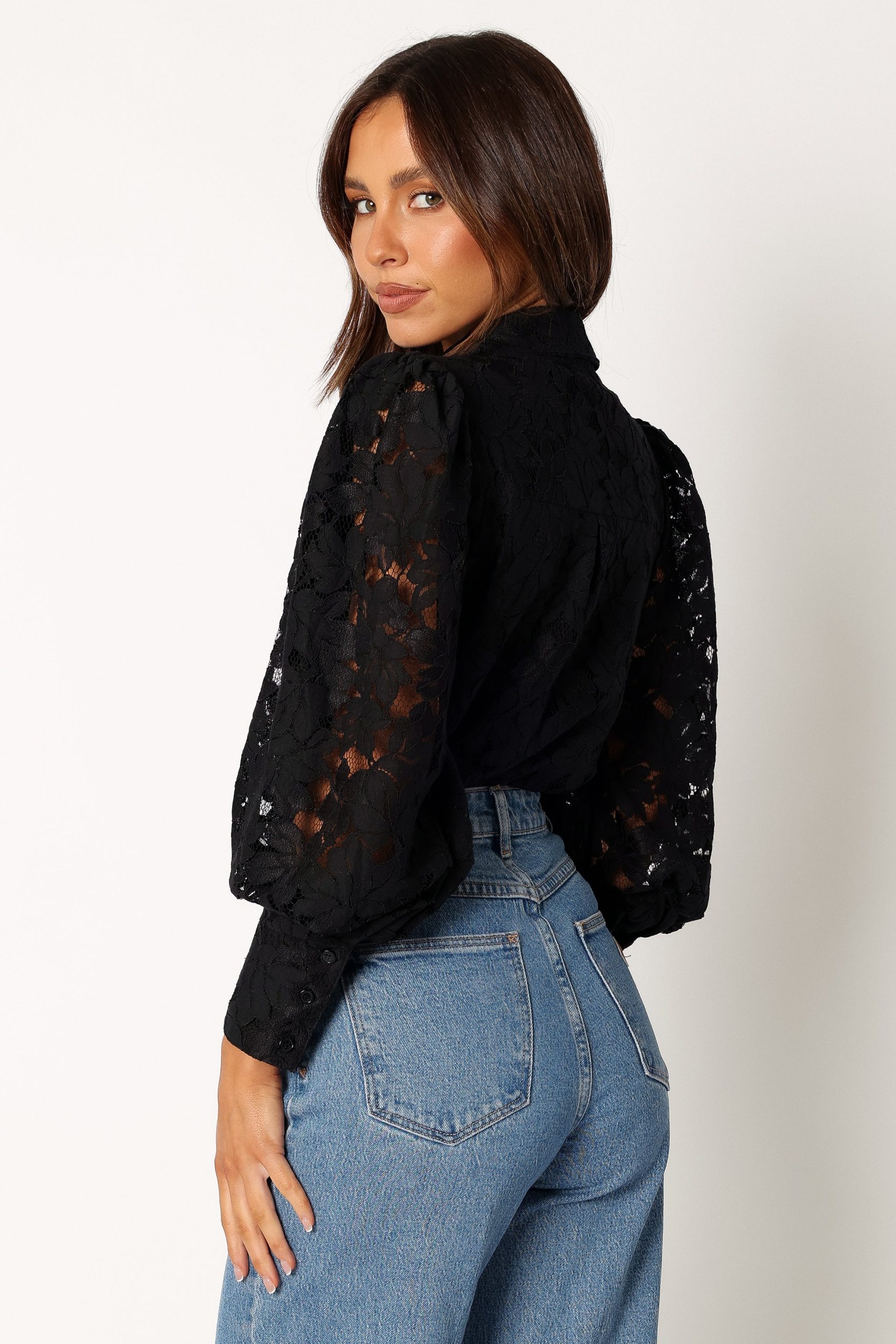 Tadeo Lace Shirt - Black - Image 4