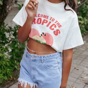 The Tropics Graphic Tee - White