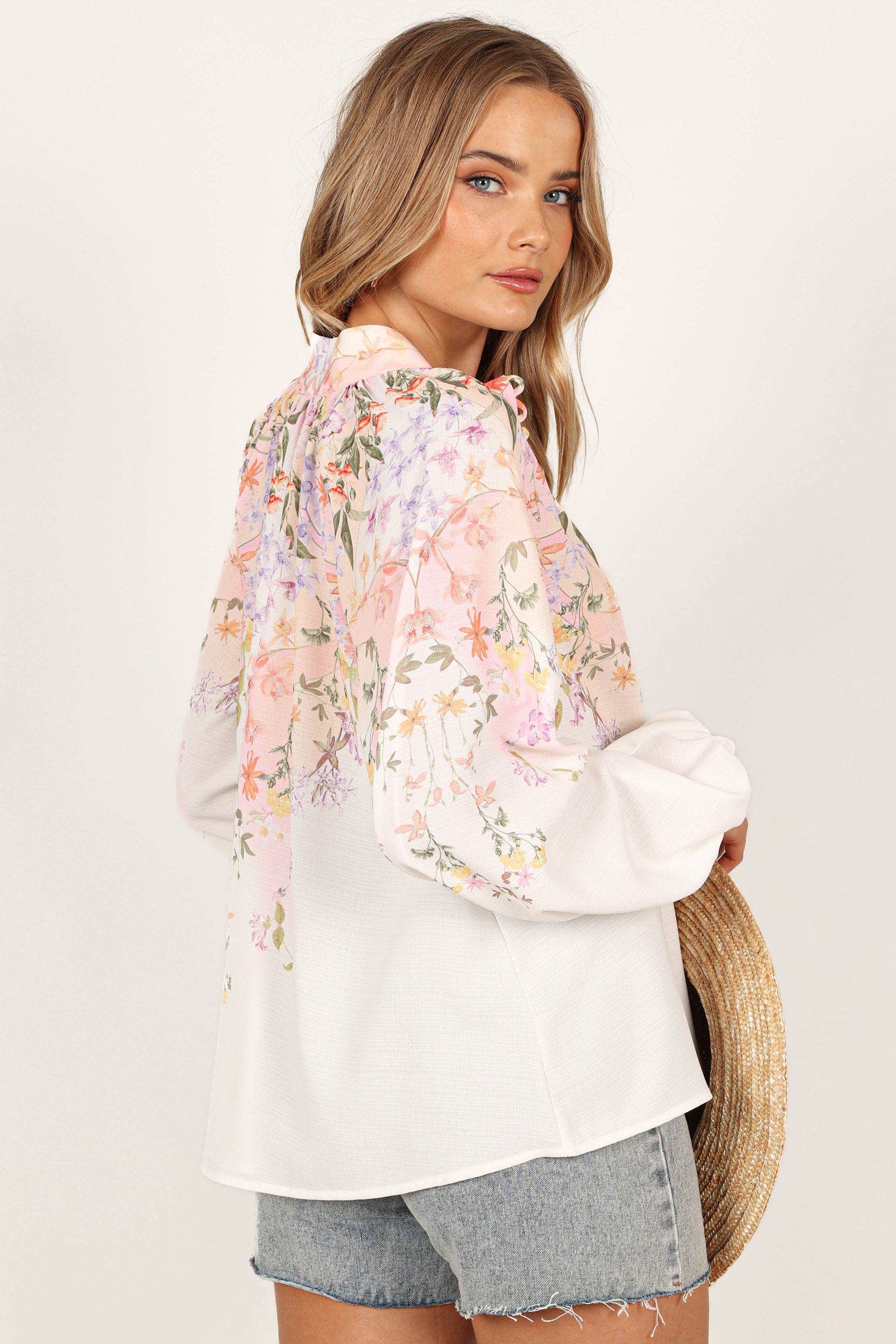 Tiarna Shirt - White Floral - Image 9