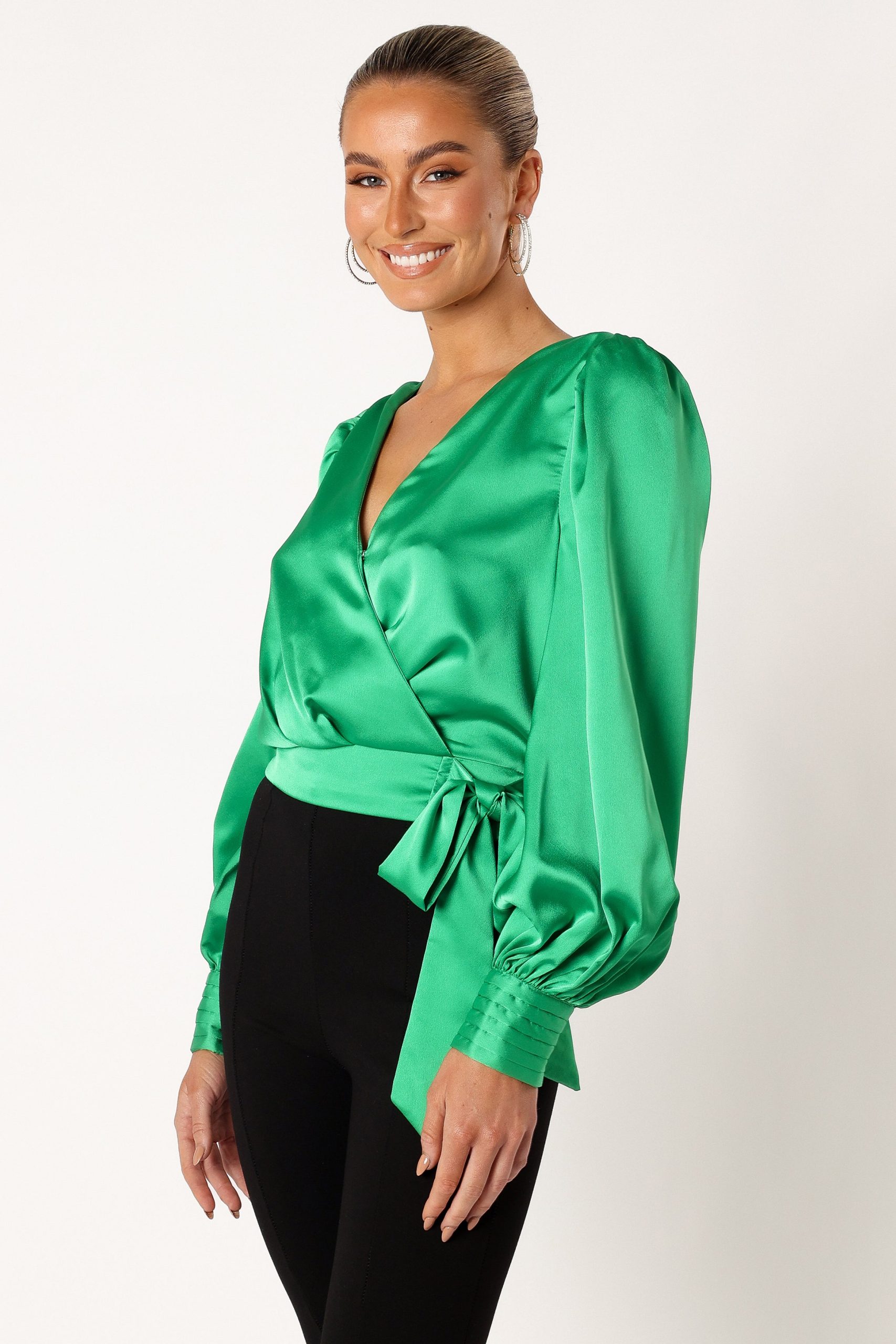 Tiarne Long Sleeve Top - Green - Image 2