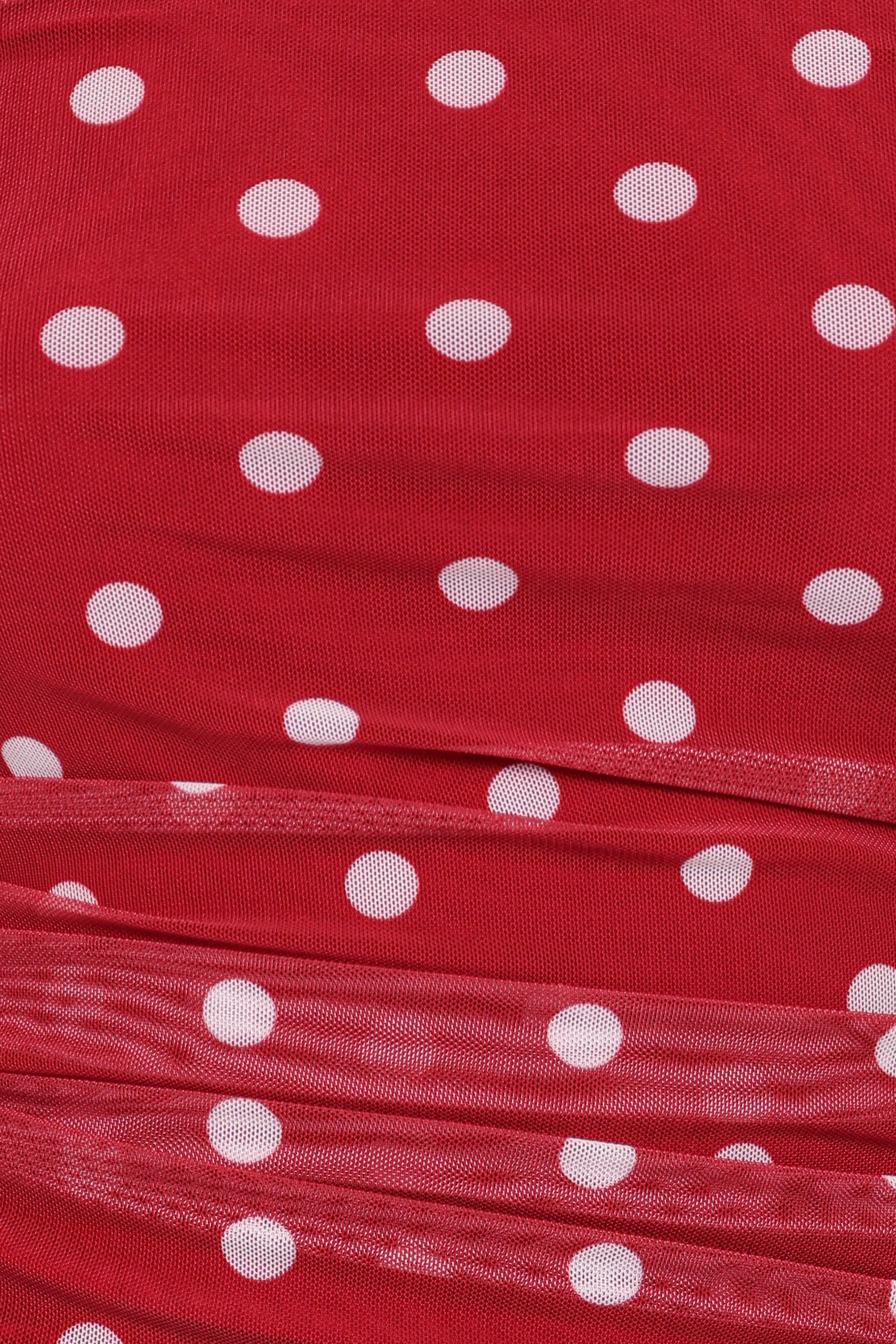 Tullia Strapless Top - Red Polka Dot - Image 6