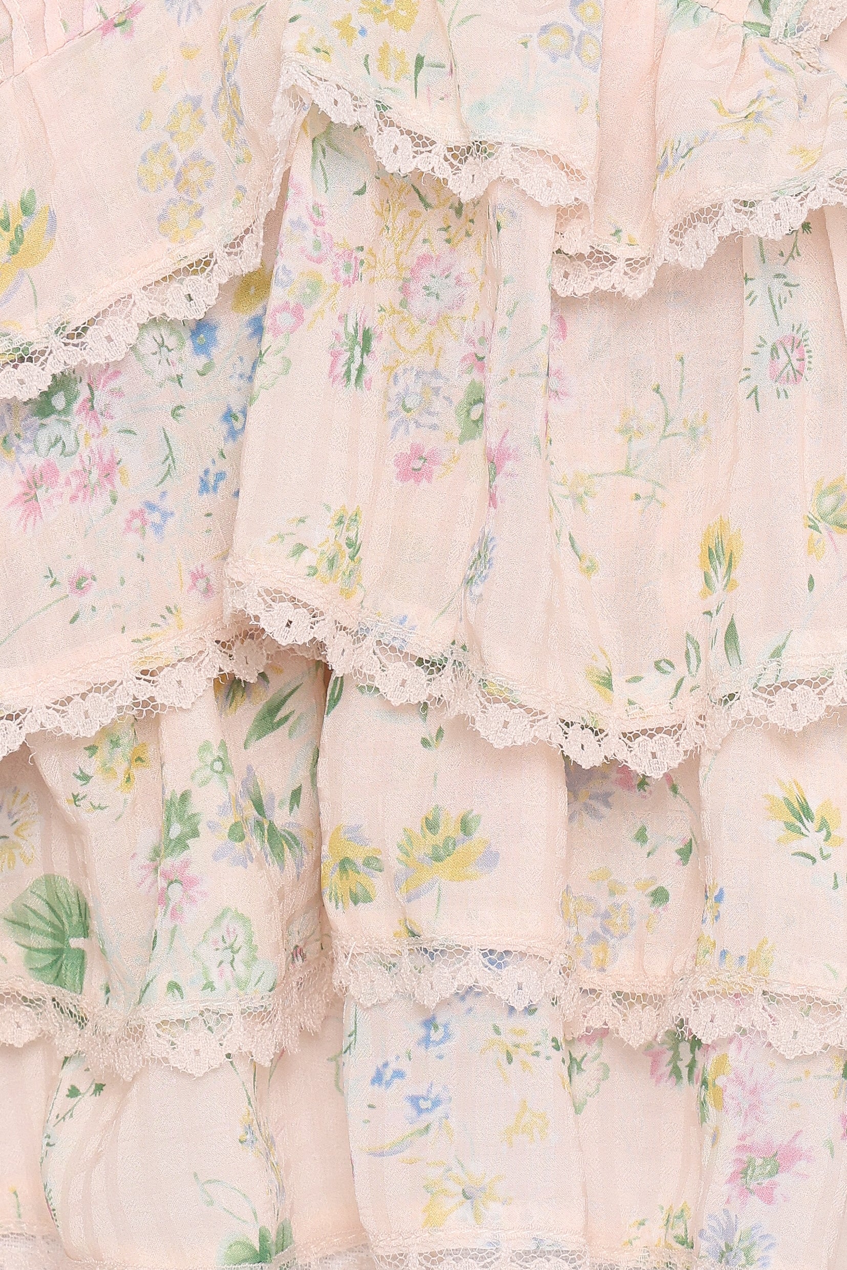 Yana Ruffle Top - Pastel Pink Floral - Image 8