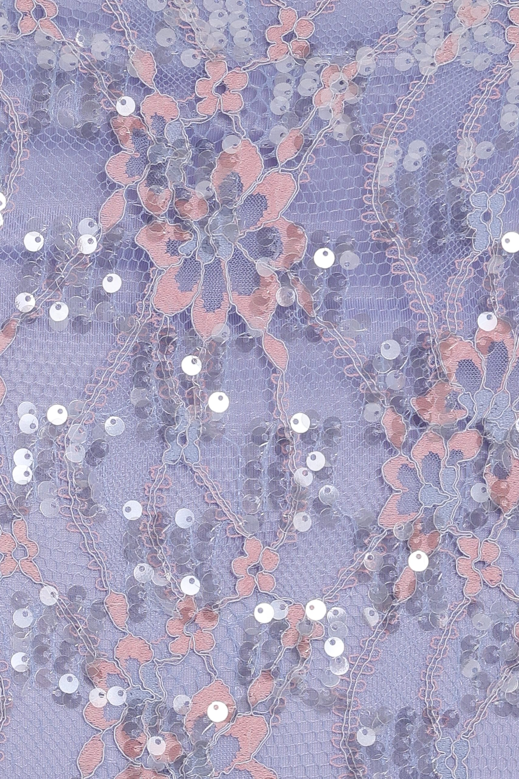 Yonder Sheer Lace Tee Top - Purple - Image 7