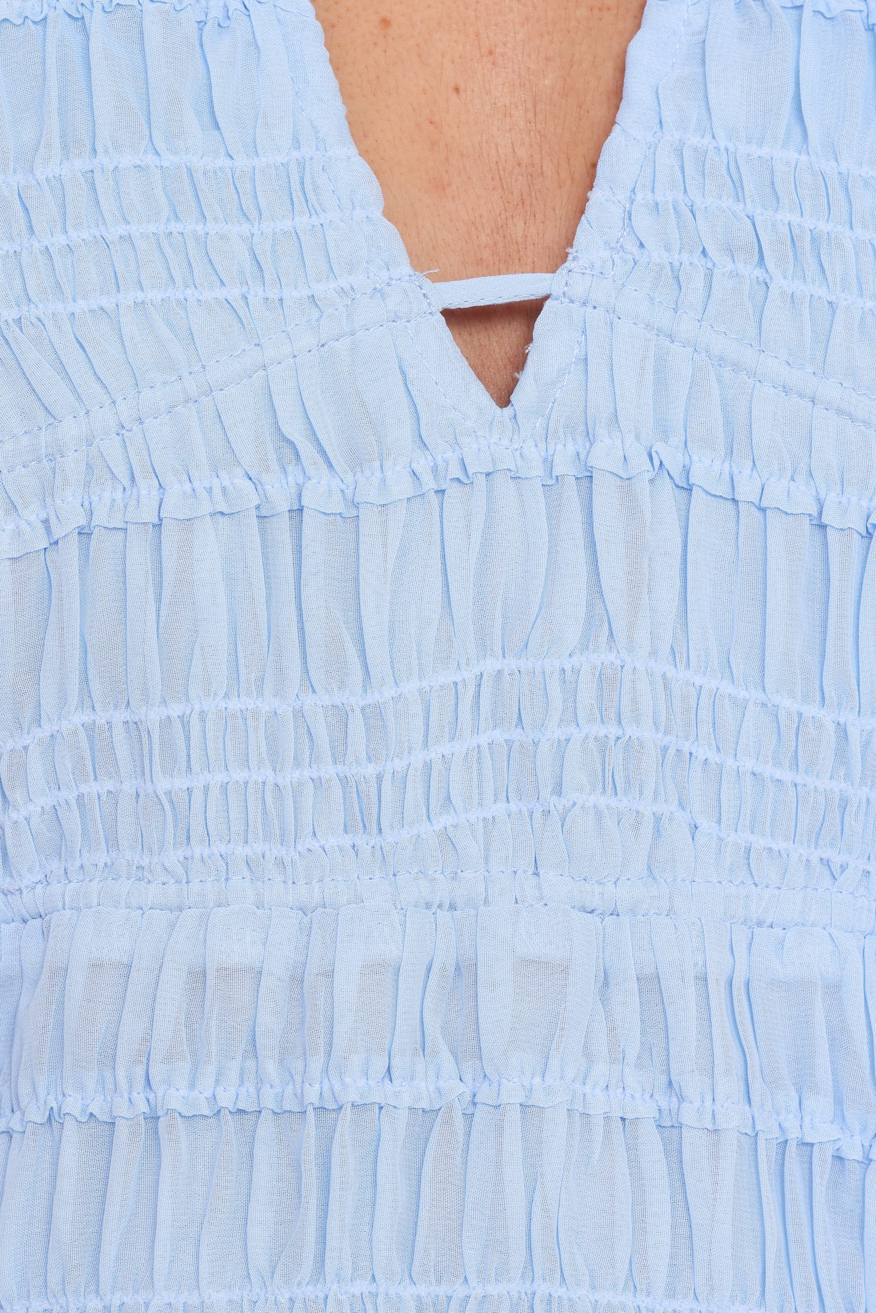 Zafira Textured Halter Top - Blue - Image 7