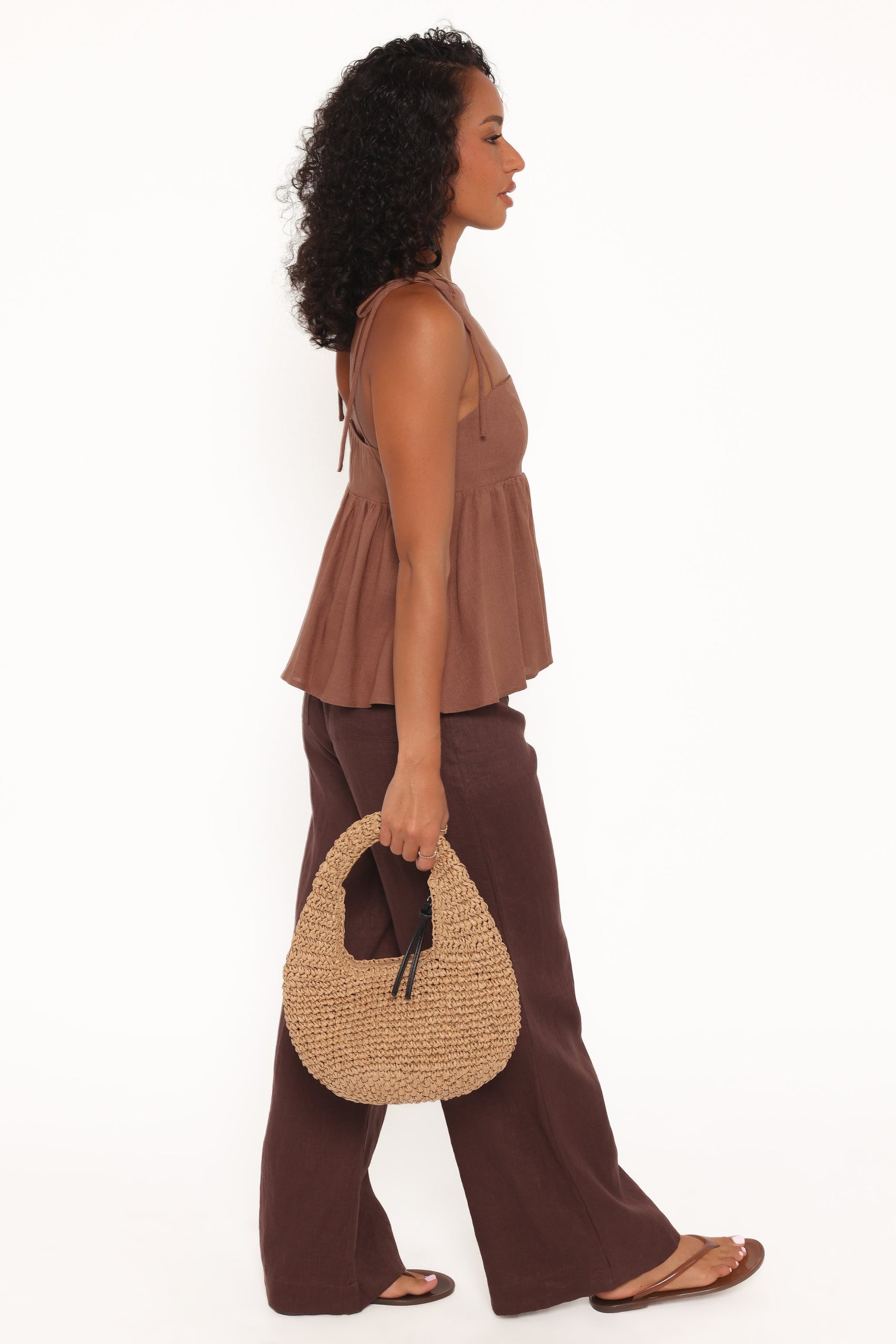 Zephyra Baby Doll Top - Brown - Image 6