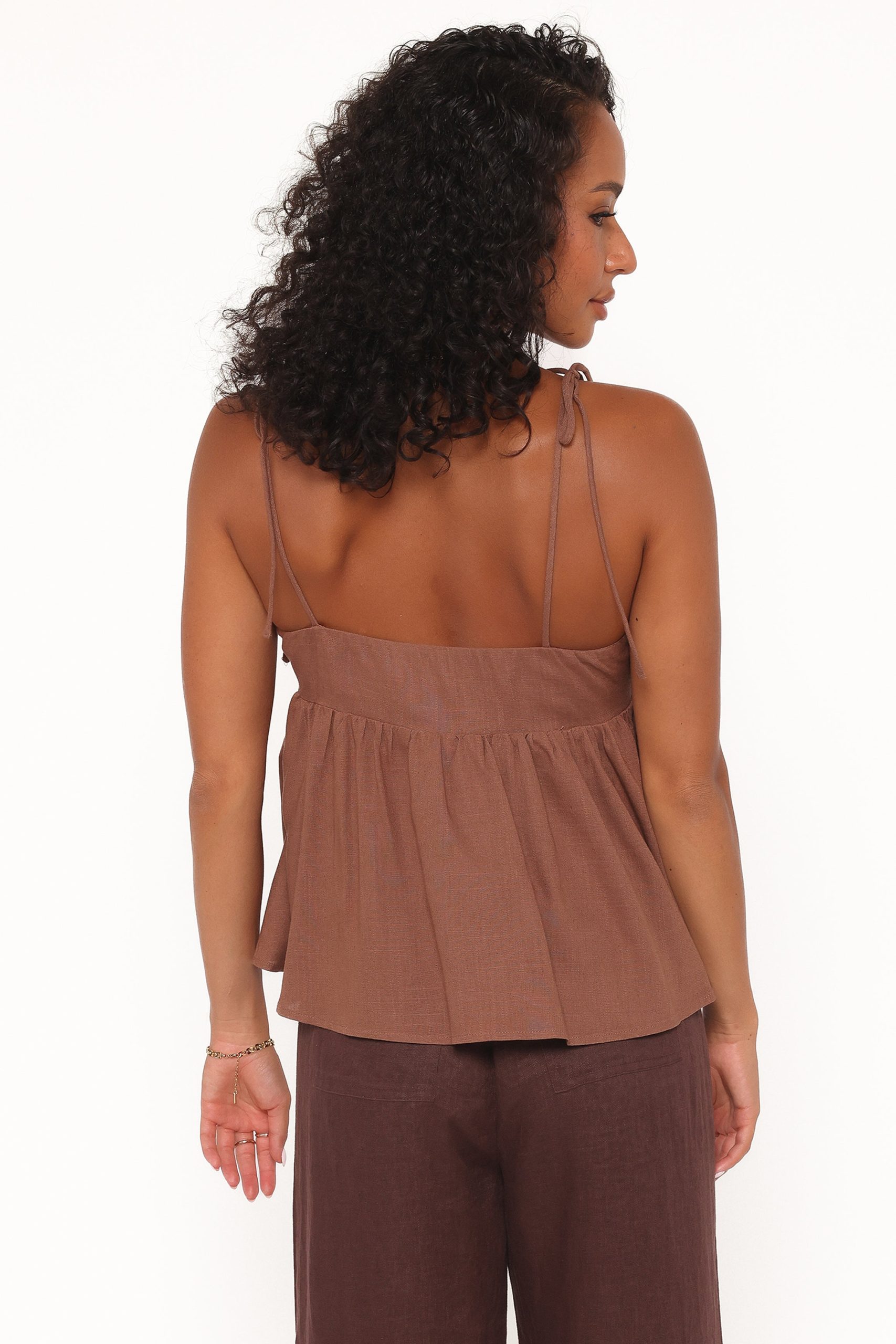 Zephyra Baby Doll Top - Brown - Image 4